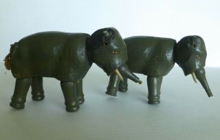 2 Schoenhut Small Elephants Humpty Dumpty Circus Toy Vintage 3