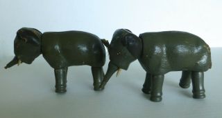 2 Schoenhut Small Elephants Humpty Dumpty Circus Toy Vintage 4