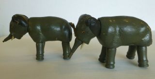 2 Schoenhut Small Elephants Humpty Dumpty Circus Toy Vintage 6