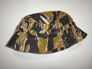 Vietnam War Us 5th Special Forces Group Captain Rank Tiger Stripe Boonie Hat