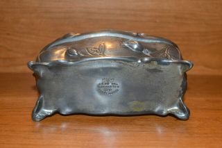 Art Nouveau Antique Gilt Metal Ring Casket J.  B.  Jennings Brothers Model 595 4