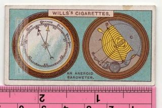 Aneroid Barometer Weather Atmospheric Pressure Forecasting 90,  Y/o Trade Ad Card