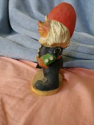 HENNING Engelsen Hand Carved Wood NISSE TROLL Vintage Rare with Tag Gnome 3