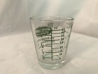 Vintage Antique Medicine Measuring Glass Moore & King Pharmacy Chattanooga,  TN 5