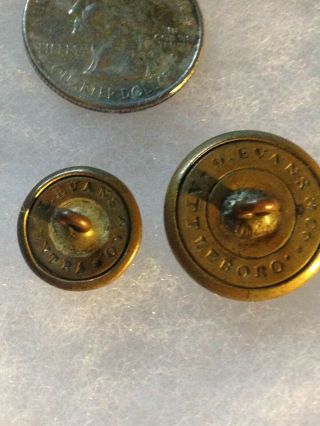 Two Early Civil War General Staff Coat & Cuff Buttons 2