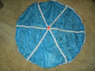 Us Military Blue And White Parachute Drogue 54 " Cargo Chute Rocket 25 Off