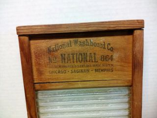 Vintage National Washboard Co.  Glass No 864,  Made is USA - Domestic Science 4