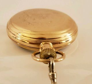 Antique 1888 ELGIN Victorian Gold G.  F.  Gents 11J Pocket Watch 18s, 5