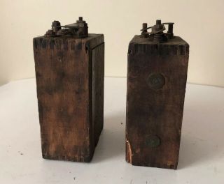 2 Antique Ford Model A / Mod T Wood Battery / Ignition Coil Old Vintage Rat Rod 3