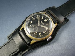 Rare Vintage Recta Ww2 German Military Dh Mens Watch 15j Hand Wind Serviced