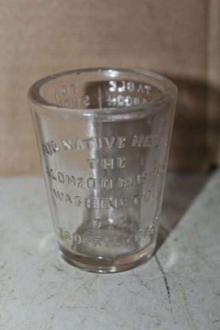 Vintage Our Native Herbs Alonzoo Bliss Co Washington Dc Dose Cup Measuring Glass