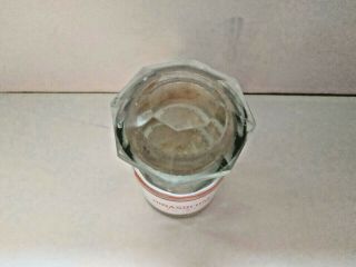 Vintage Glass Apothecary Pharmacy Clear Jar 50 ml DIBASOLUM,  Crystal Cap 3