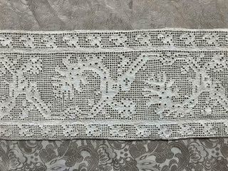 Rare 18th Century Italian Linen Cutwork Whitework Emboidery 18.