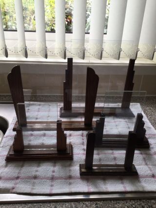 5 Various Size Vintage Art Deco Standing Photo Frames