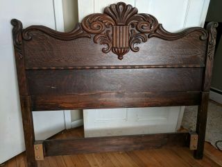 Antique Carved Victorian Headboard Full Size Gorgeous