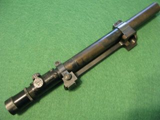 U.  S.  WW2 M1 Carbine M3 Sniper Scope and Mount,  Telescopic Sight Weaver 330C N.  R. 2