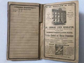 Antique Regulator Diary Druggist Centennial Almanac J.  H.  Zeilin & Co PA 4