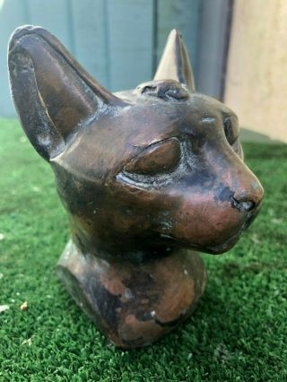 19thc Bronze Decorative Cat 