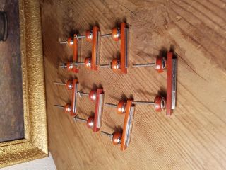 7 Art Deco Bakelite Metal Pull Handles Knobs 226 Grams - 0,  498 Lb (s21147)