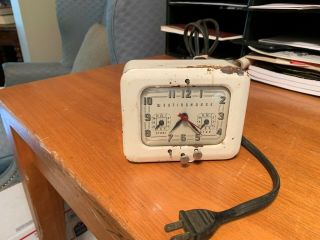 1950’s Vintage Westinghouse Electric Kitchen Clock Oven Timer Tc - 81 Well