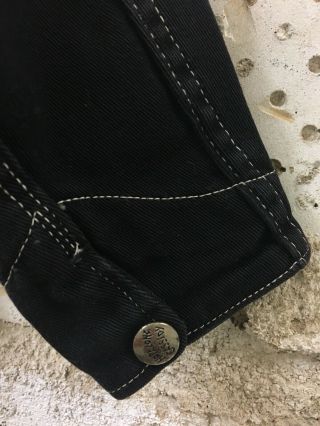 Vintage HopaLong Cassidy Black Denim Jacket W/ Embroidery Metal Studs Rare Find 6