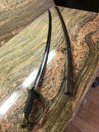 M 1860 Emerson & Silver Cavalry Sword With An 1864 Date