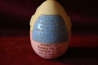 Rare Vintage Hartley ' s 1940s/50s Humpty Dumpty Puzzle Egg 2