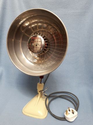 Vintage Retro Pifco Infra - Red Heat Lamp In Good Order.