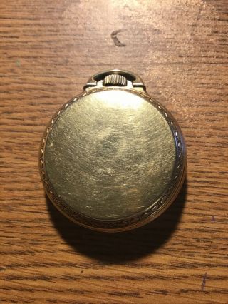 Antique Elgin BW Raymond 21 jewel pocket watch w ELGIN RR Gold Filled Case 3