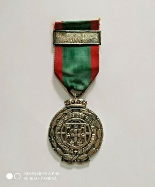 Antique Portuguese Militar Silver Medal Of The Africa War Campaigns - North Ang