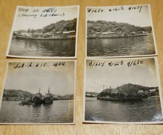 Rare Photographs Ww2 Ijn Japanese Navy Sub Chasers Ships Pics