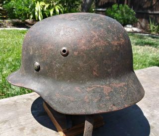 WW2 German or Romanian M35 Helmet size 66 3