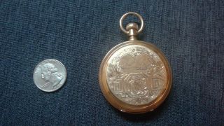 A.  W.  Co Gold Watch 1884 Vintage Medium Size Mans Pocket Watch