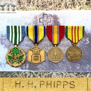 Named Us Vietnam War Joint Service Commendation Medal Group M/sgt Harold Phipps