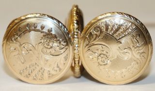 1898 HAMPDEN MOLLY STARK 3/0 Pocket Watch 7 Jewel DUEBER Hunt Case 14K Gold Fill 8