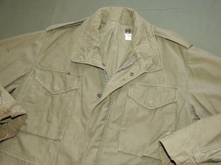 Us Army Usmc Marine Vietnam M - 65 Field Jacket 1967 Vtg Silver Zipper Combat Coat