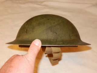 Wwii Canadian Mk Ii Brodie Helmet Cl/c 1942 57 & Liner Vmc I 1941 Sz 7 3/4