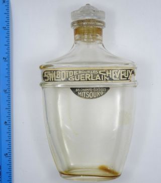 RARE VINTAGE MITSOUKO GUERLAIN STILBOIDE POUR LES CHEVEUX BOTTLE 5.  25 