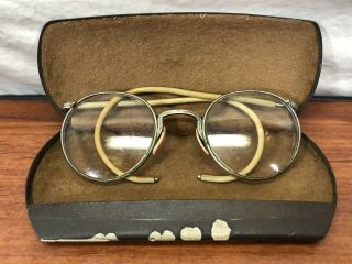 Old Eye Protection Vintage Antique Safety Glasses In The Case Steampunk 2