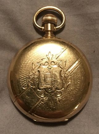 Scarce Waltham 6s 13j Royal Grade Solid 14kt Gold Pocket Watch C.  1886 60,  G
