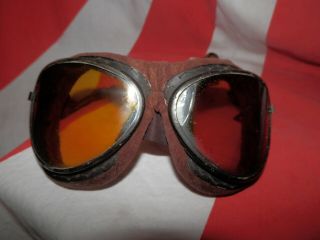 WW2 Japanese Goggles of sunglasses of a navy flying corps pilot.  Good 8
