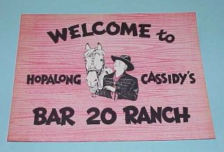VINTAGE 1948 HOPALONG CASSIDY OFFICIAL PARTY KIT OLD STOCK 4