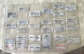 90,  Antique Pharmacy Drugstore - Apothecary - Medicine Bottle Old Labels