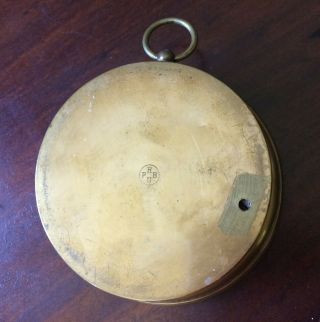 Antique Brass Holosteric Barometer Howard H.  Baker & Co.  Buffalo York 19C 4