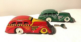 Vintage Wind - Up Marx Tricky Taxi Cab 1930 