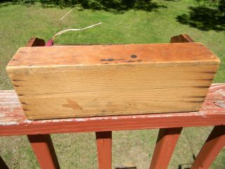 Vintage Wooden Tool Box Caddy Handmade with 3 Glass Votive Candle Holders 5