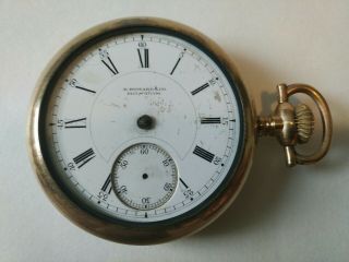 Rare Antique E.  Howard & Co Boston Gold Filled Pocket Watch Parts