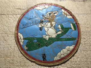 Wwii/ww2 - Us Army Air Force Leather Patch - Unknown Squadron - " Lil 