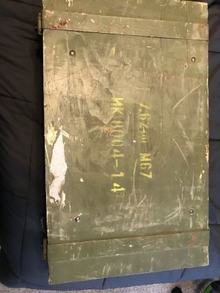 Vintage Russian Military Army M67 Ammunition Wooden Crate 7.  62 Ammo Box Case