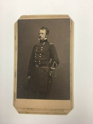 Civil War General Joseph Hooker Cdv Chancellorsville Antietam Brady/anthony